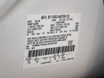 2020 Ford Explorer XLT RWD