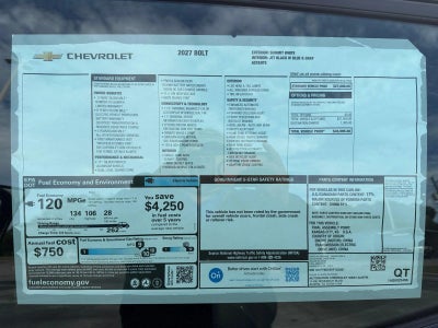 2027 Chevrolet Bolt FWD 4dr LT