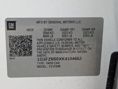 2019 Chevrolet Bolt EV 5dr Wgn Premier