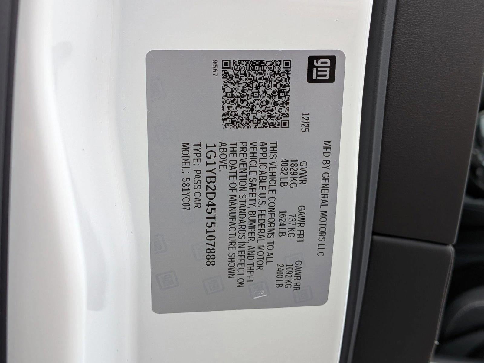 2026 Chevrolet Corvette Stingray Stingray Coupe 2LT