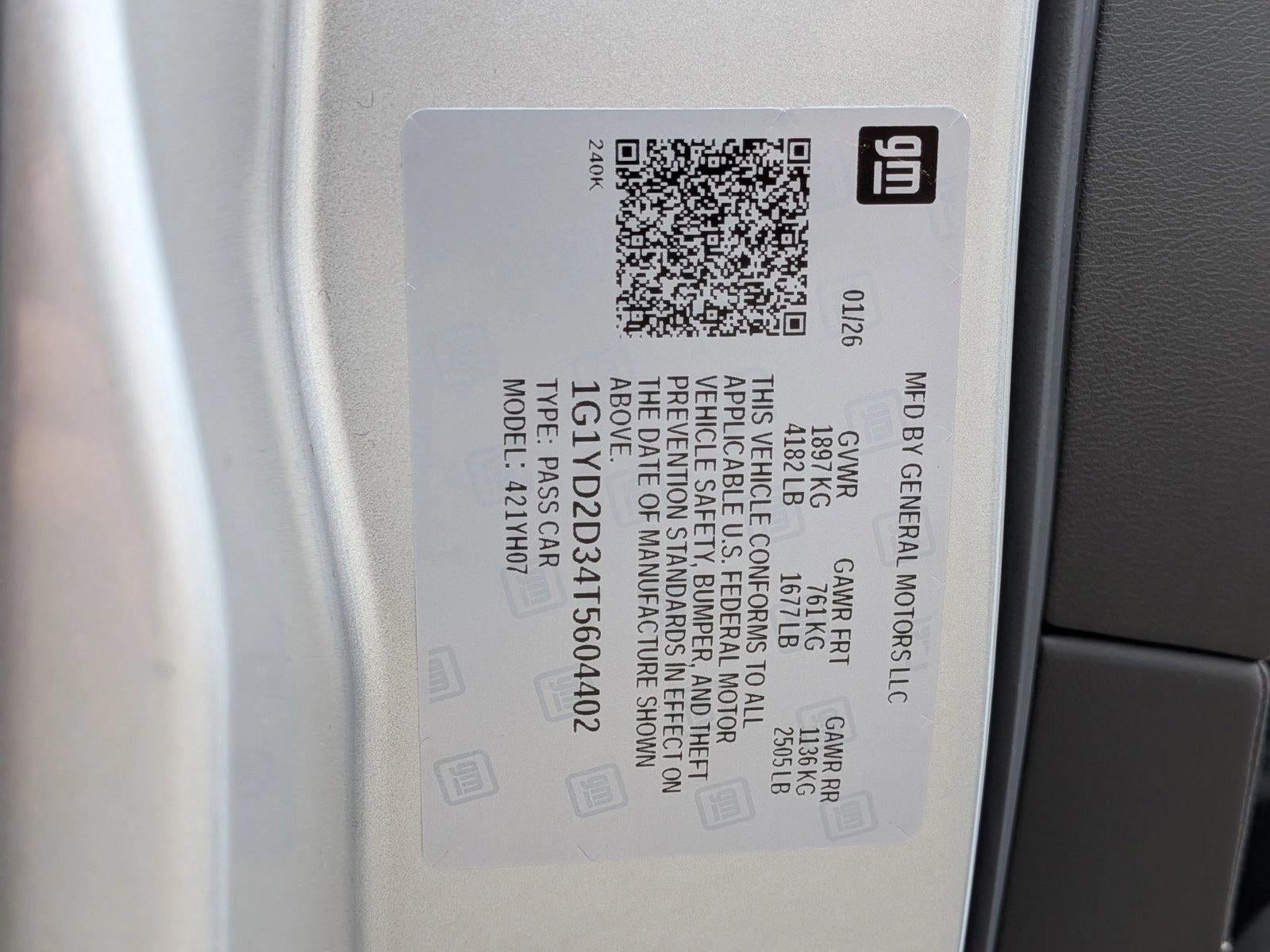 2026 Chevrolet Corvette Z06 Z06 Coupe 1LZ