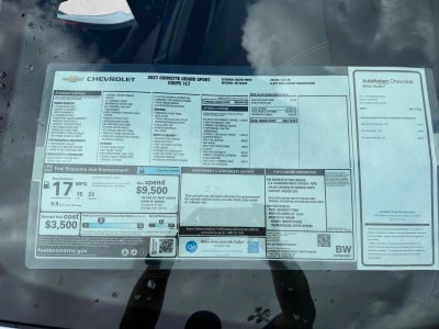 2027 Chevrolet Corvette Grand Sport Grand Sport Coupe 1LT
