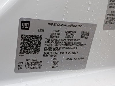 2026 Chevrolet Silverado 2500 HD Crew Cab Standard Box 4-Wheel Drive LT