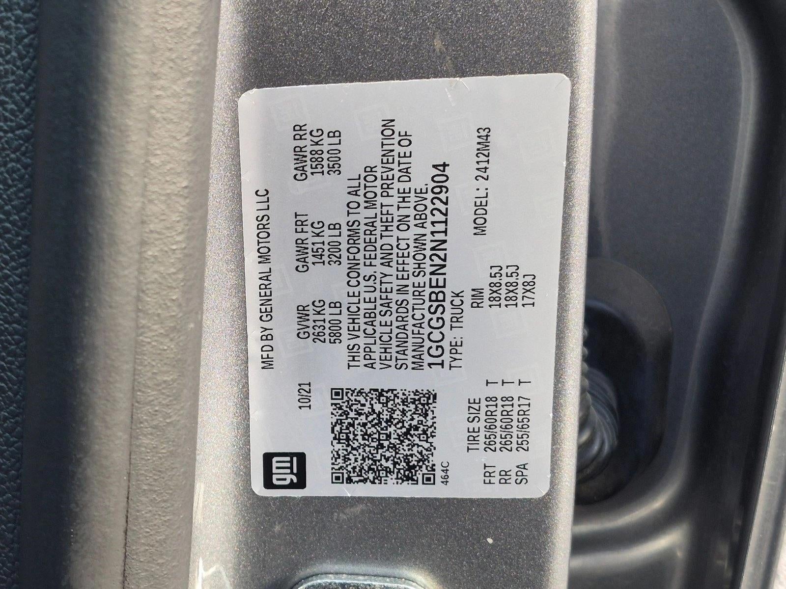 2022 Chevrolet Colorado Crew Cab Short Box 2-Wheel Drive WT