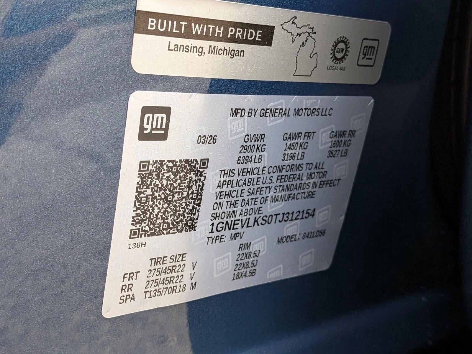 2026 Chevrolet Traverse RS w/2RS