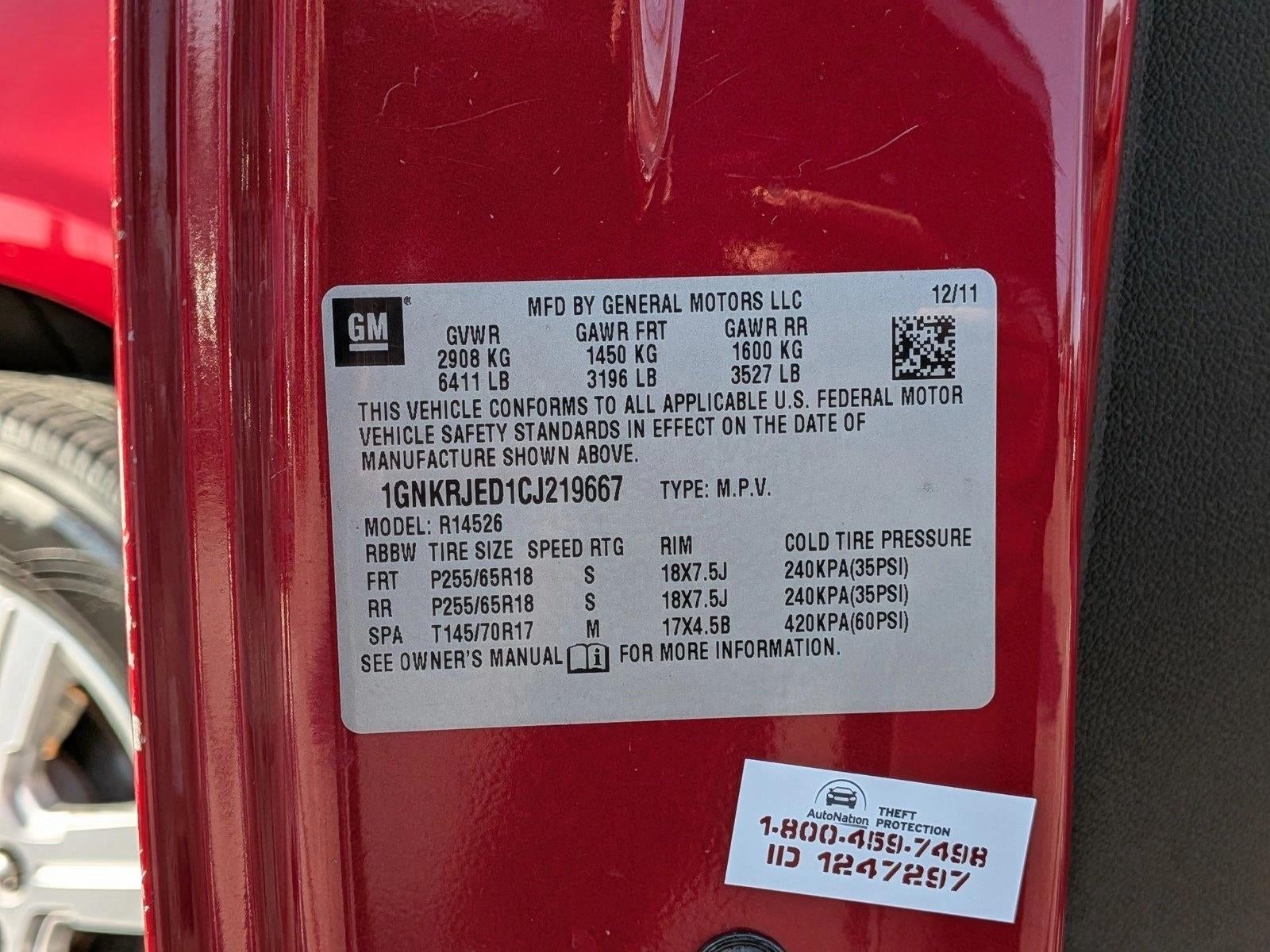 2012 Chevrolet Traverse FWD LT w/2LT