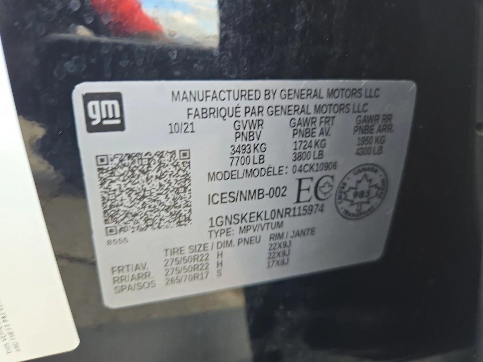 2022 Chevrolet Suburban 4WD RST