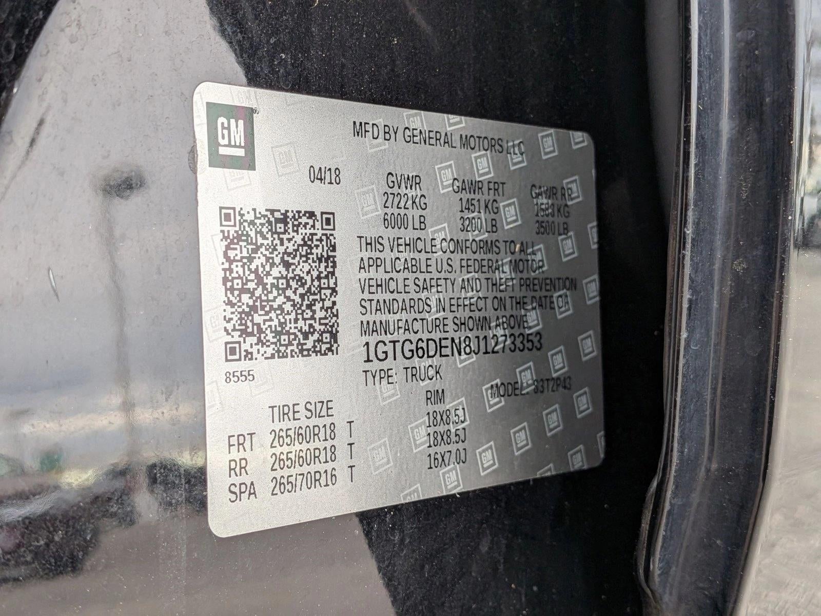 2018 GMC Canyon Crew Cab Short Box 4-Wheel Drive SLT