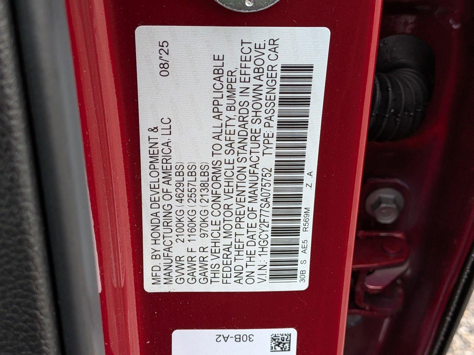 2025 Honda Accord Hybrid Sport-L Sedan