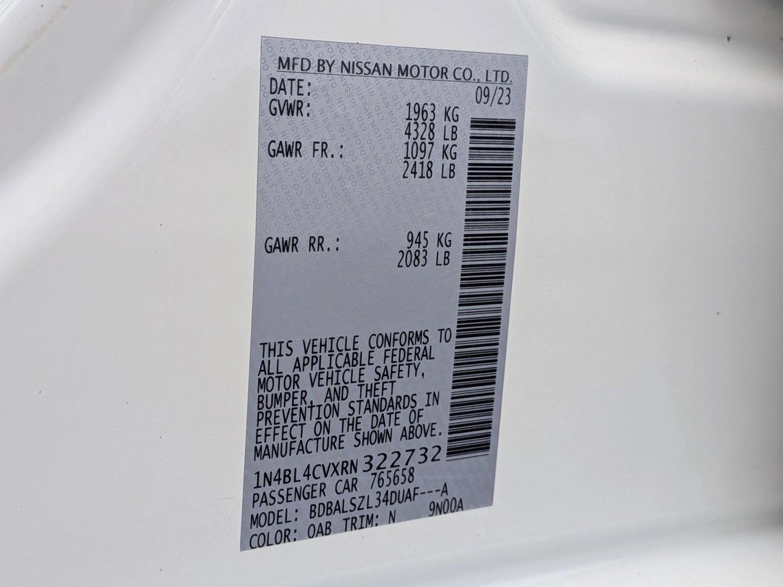 2024 Nissan Altima 2.5 SR Sedan