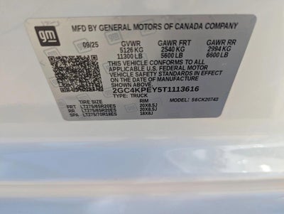 2026 Chevrolet Silverado 2500 HD Crew Cab Standard Box 4-Wheel Drive LTZ