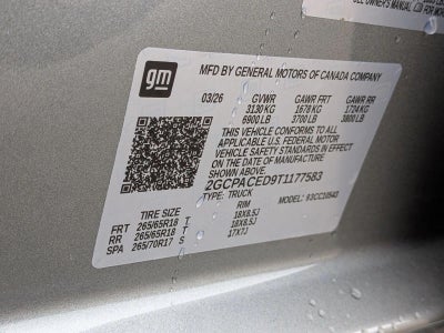 2026 Chevrolet Silverado 1500 Crew Cab Short Box 2-Wheel Drive LT