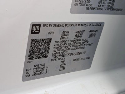 2026 Chevrolet Silverado 1500 Crew Cab Short Box 2-Wheel Drive Custom