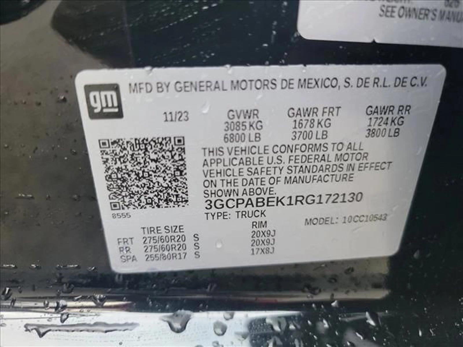 2024 Chevrolet Silverado 1500 Crew Cab Short Box 2-Wheel Drive Custom