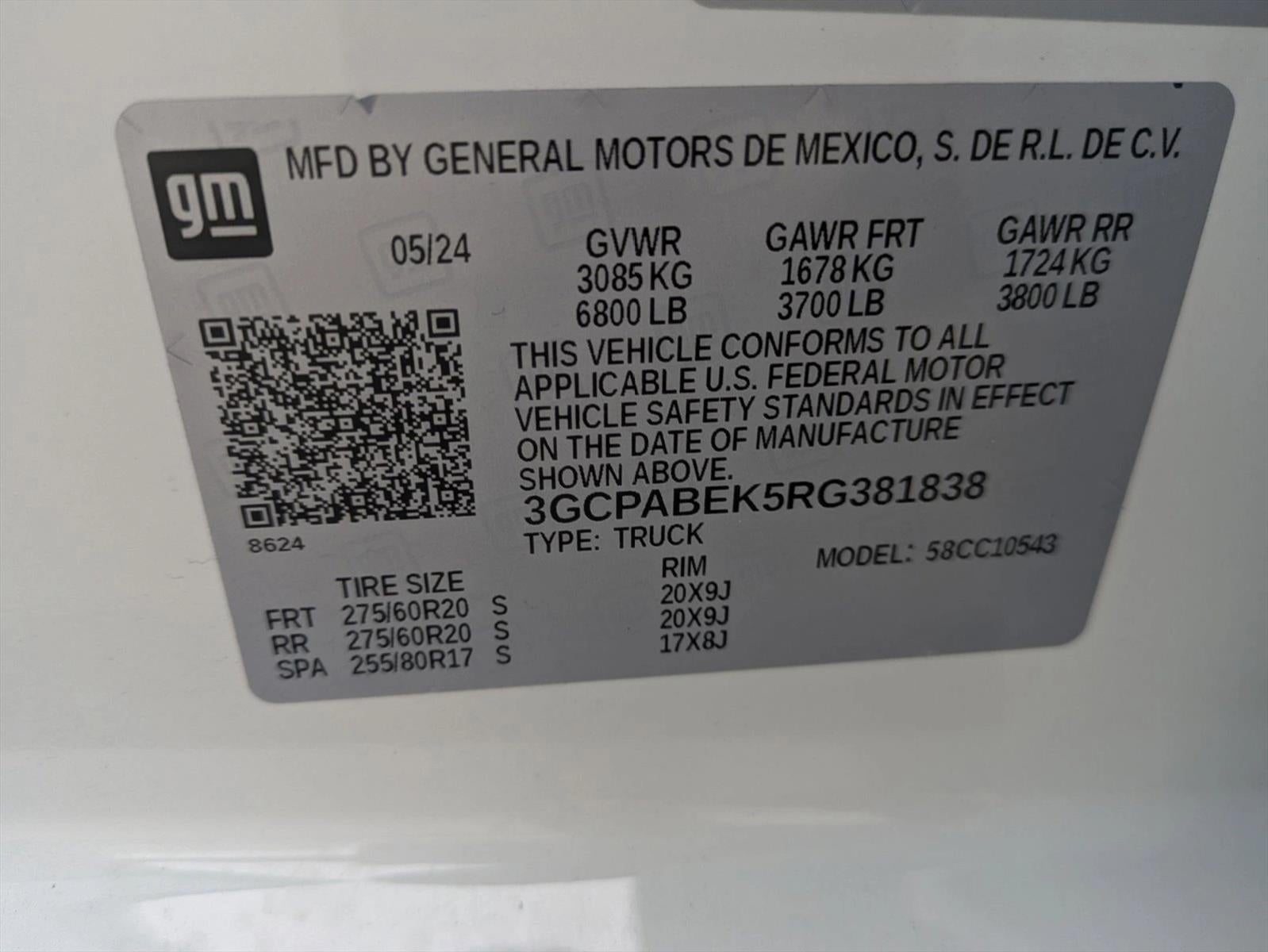 2024 Chevrolet Silverado 1500 Crew Cab Short Box 2-Wheel Drive Custom