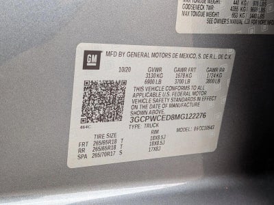 2021 Chevrolet Silverado 1500 Crew Cab Short Box 2-Wheel Drive LT