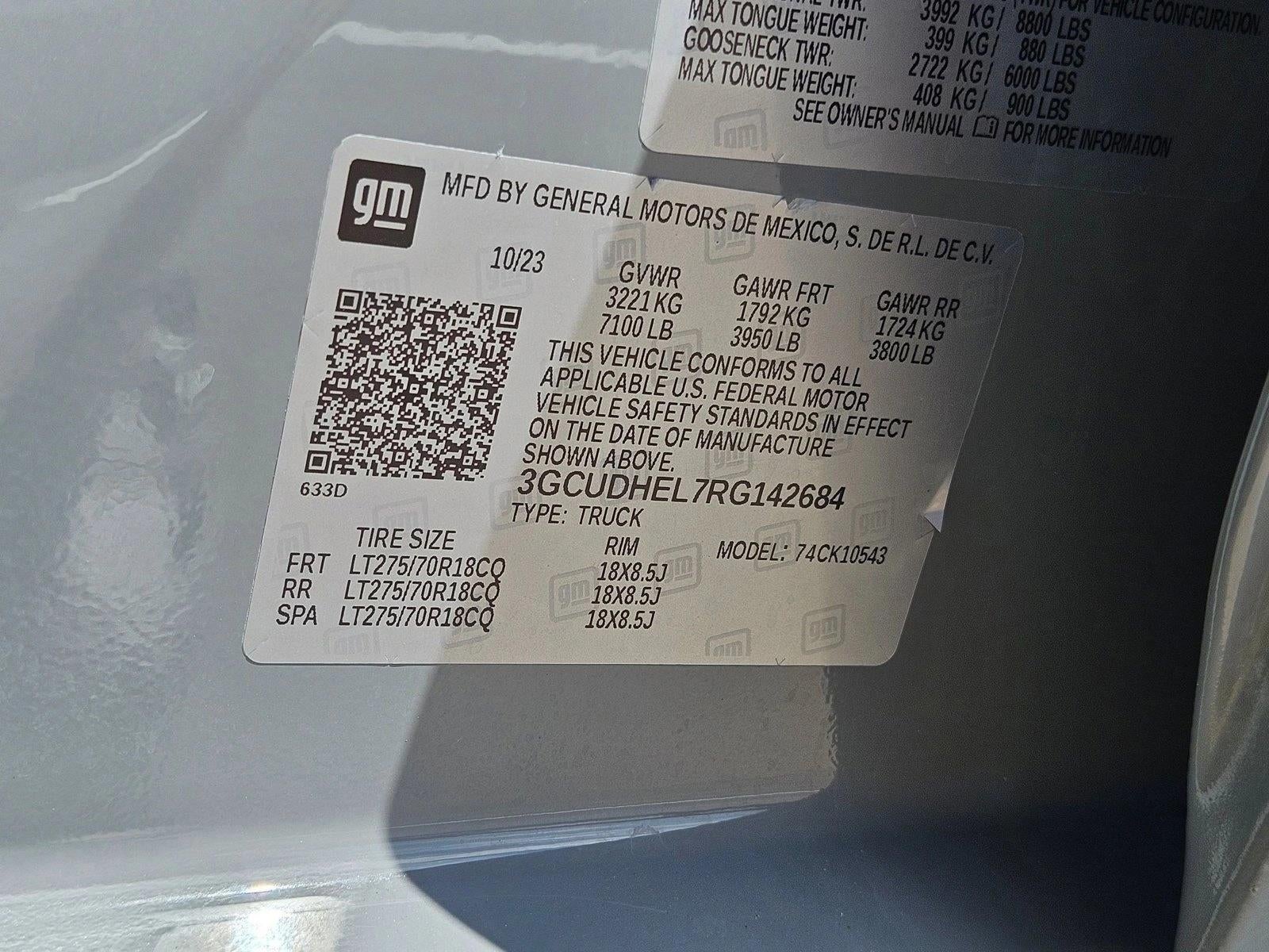 2024 Chevrolet Silverado 1500 Crew Cab Short Box 4-Wheel Drive ZR2