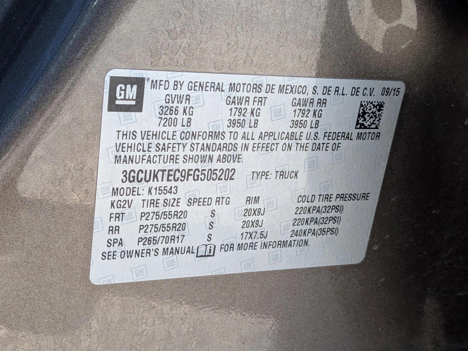 2015 Chevrolet Silverado 1500 Crew Cab Short Box 4-Wheel Drive High Country