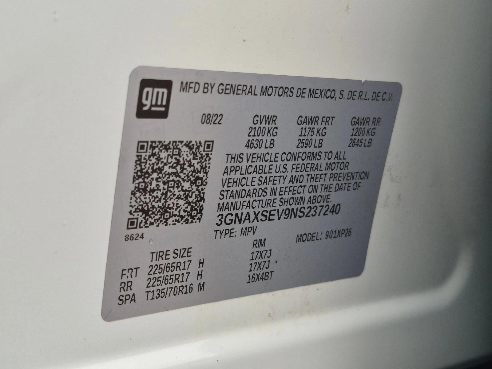2022 Chevrolet Equinox AWD 4dr LS w/1FL