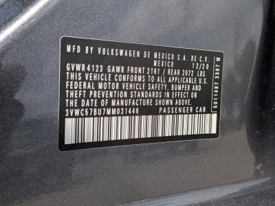 2021 Volkswagen Jetta S Auto