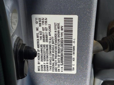 2012 Honda CR-V EX-L 2WD