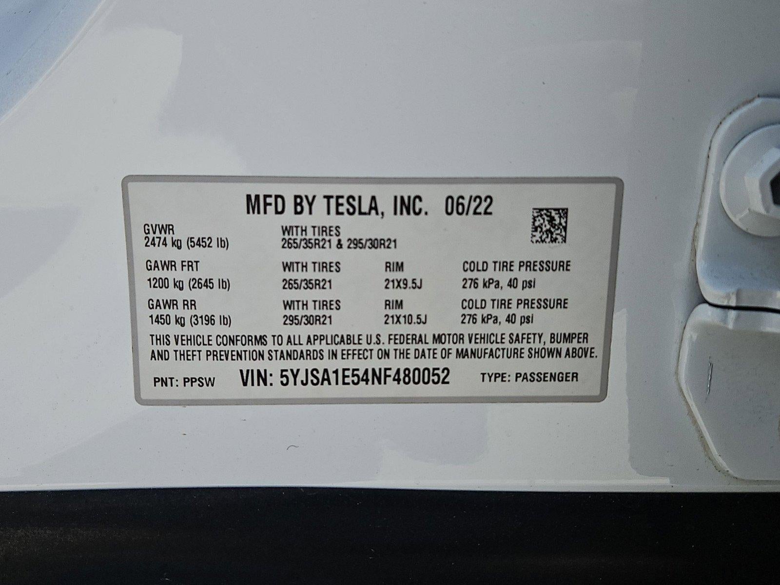 2022 Tesla Model S AWD