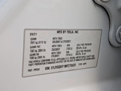 2021 Tesla Model Y Performance AWD