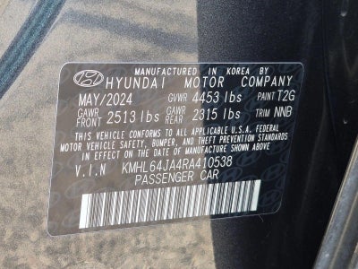 2024 Hyundai Sonata SEL 2.5L FWD