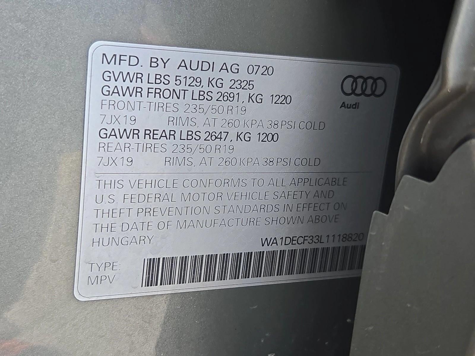 2020 Audi Q3 S line Premium 45 TFSI quattro