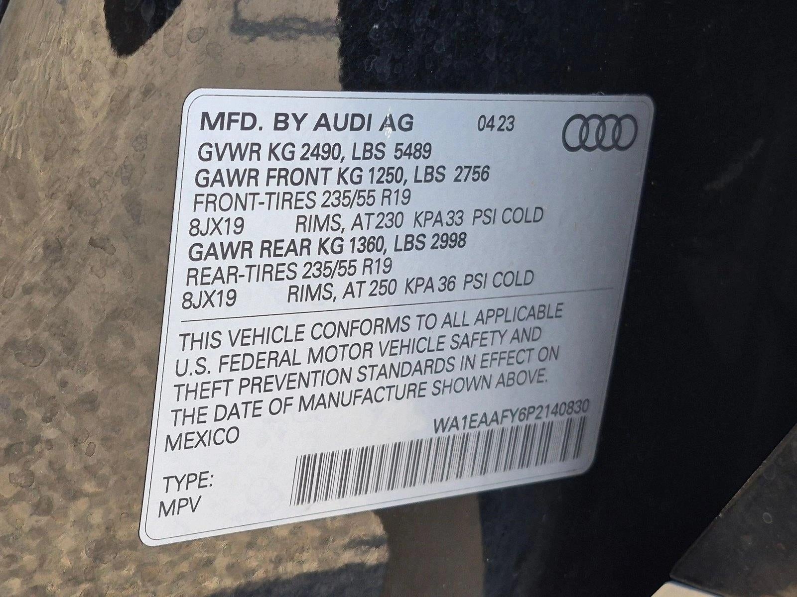 2023 Audi Q5 S line Premium Plus 45 TFSI quattro