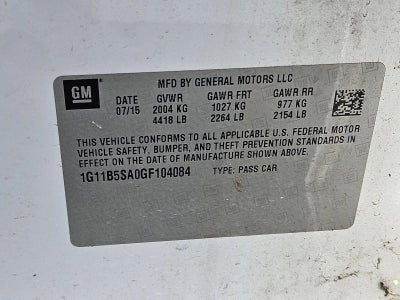 2016 Chevrolet Malibu Limited LS