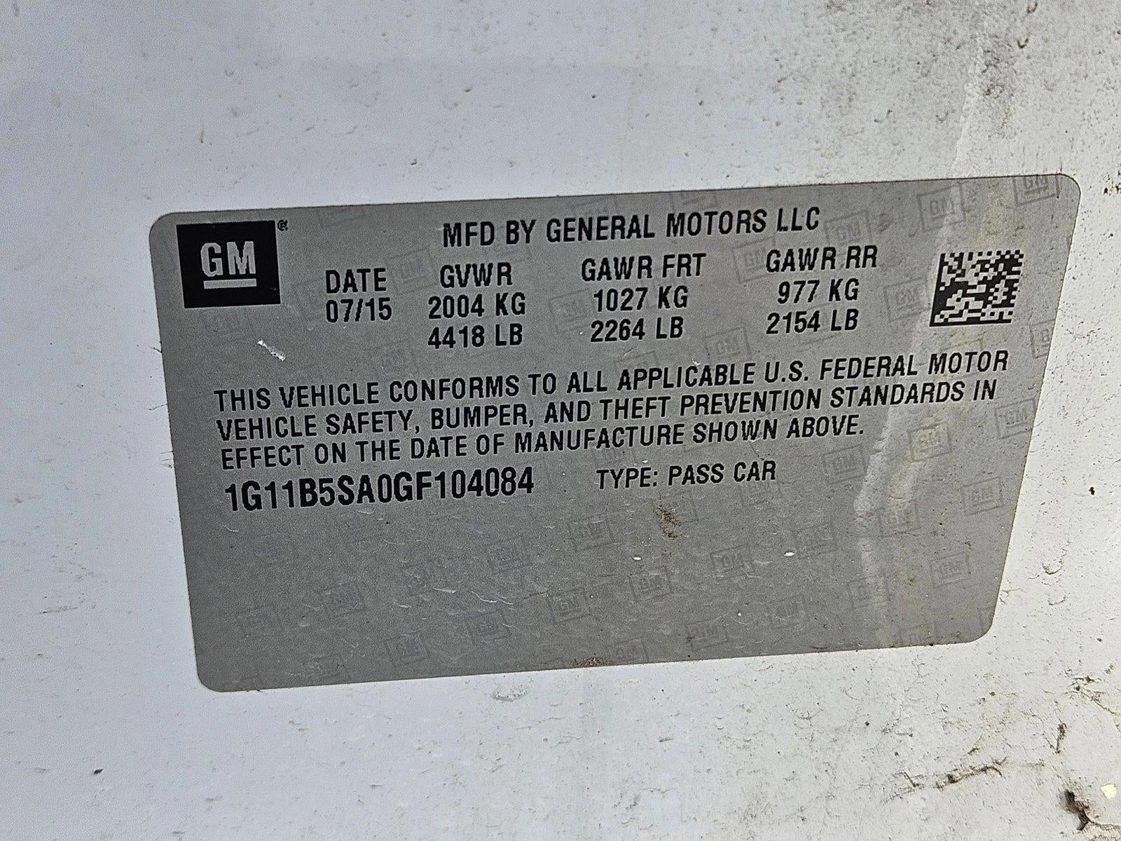 2016 Chevrolet Malibu Limited LS