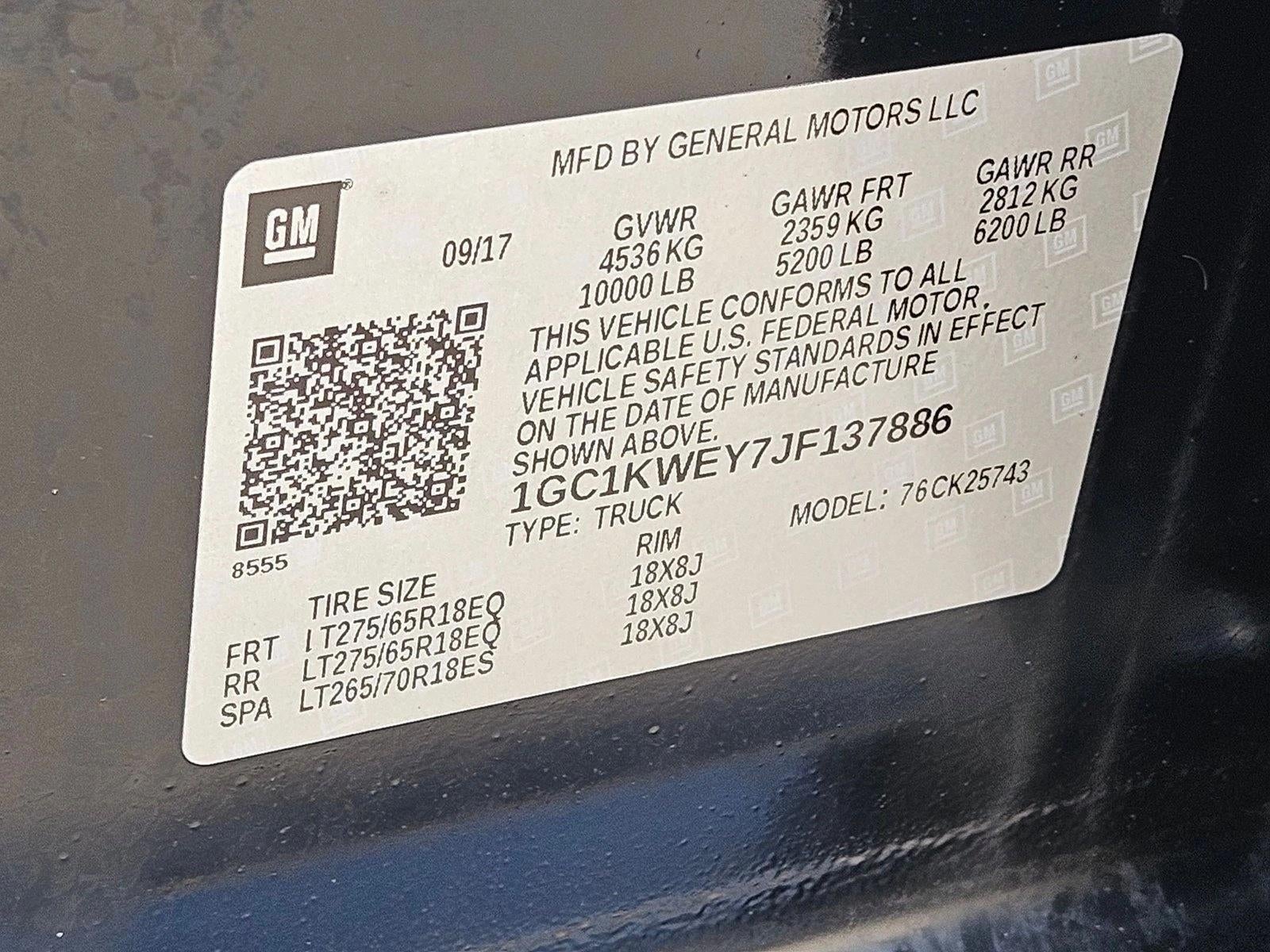 2018 Chevrolet Silverado 2500 HD LTZ