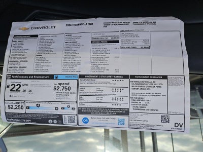 2026 Chevrolet Traverse LT