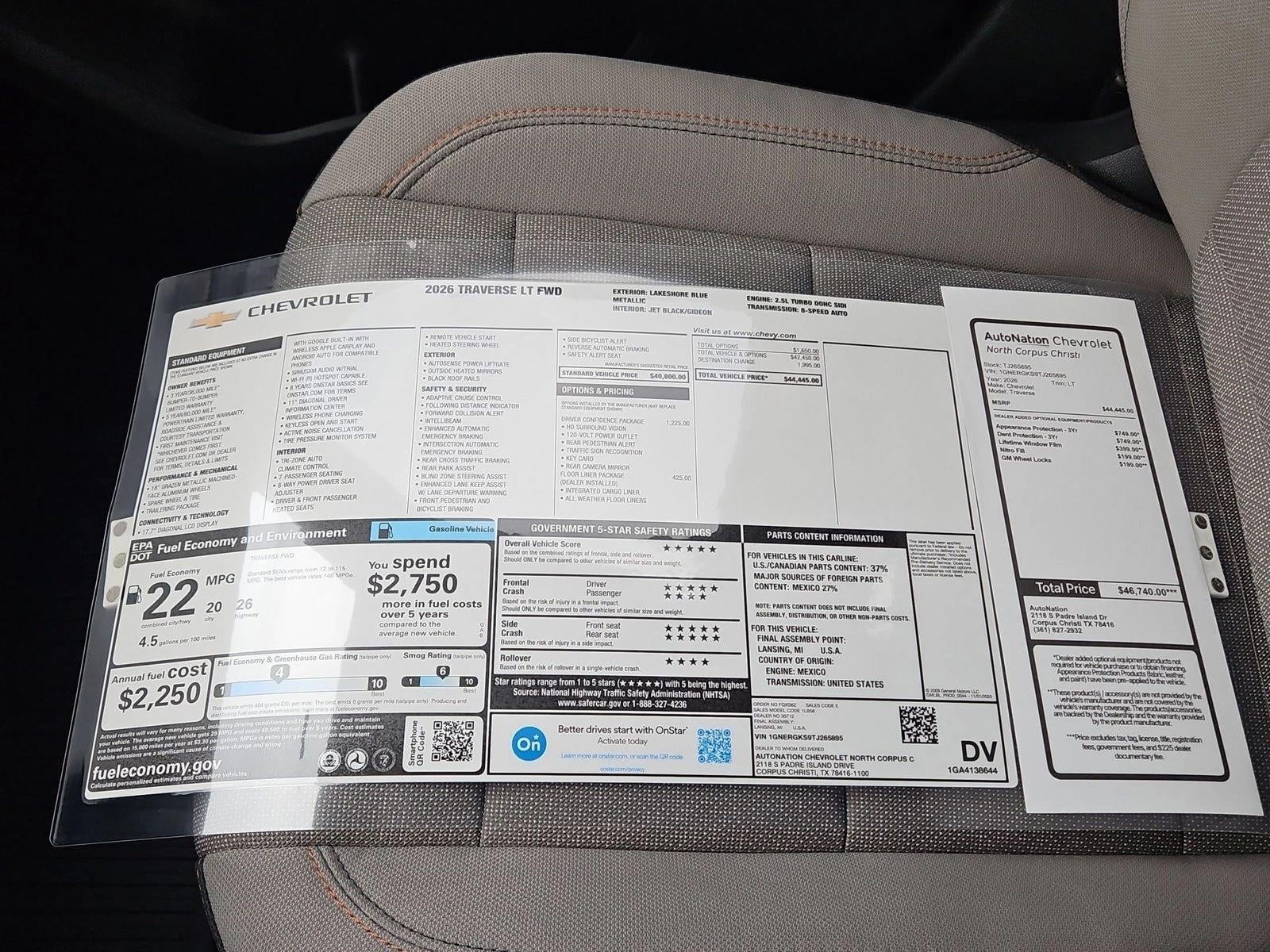 2026 Chevrolet Traverse LT