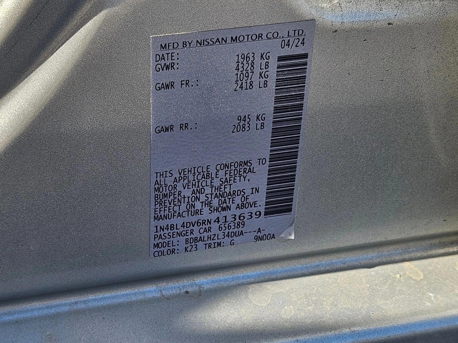 2024 Nissan Altima 2.5 SV