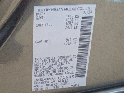 2024 Nissan Altima 2.5 SV