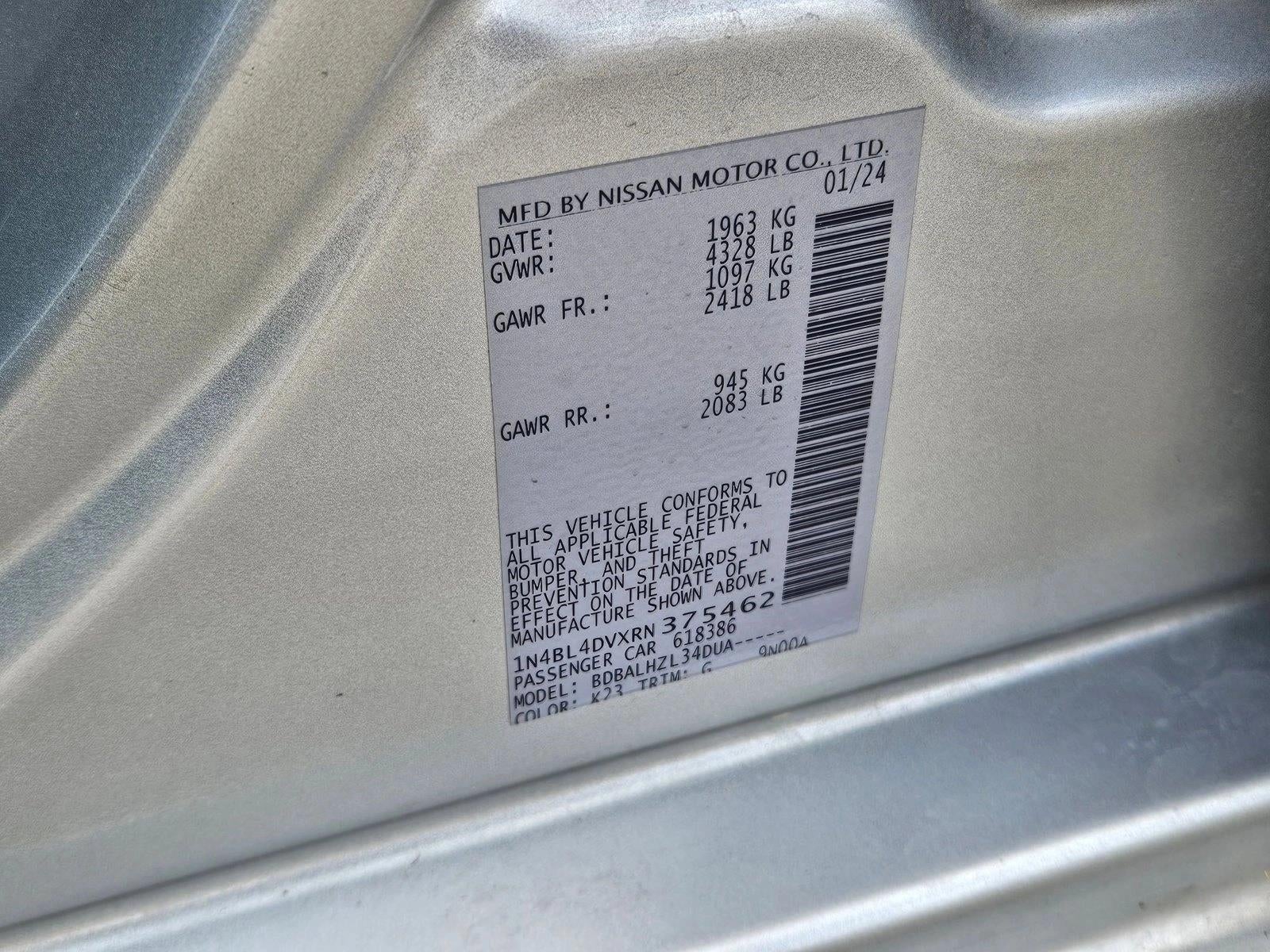 2024 Nissan Altima SV FWD