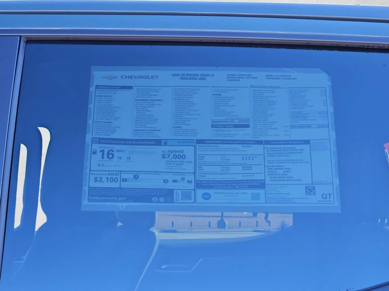 2026 Chevrolet Silverado 1500 LT Trail Boss