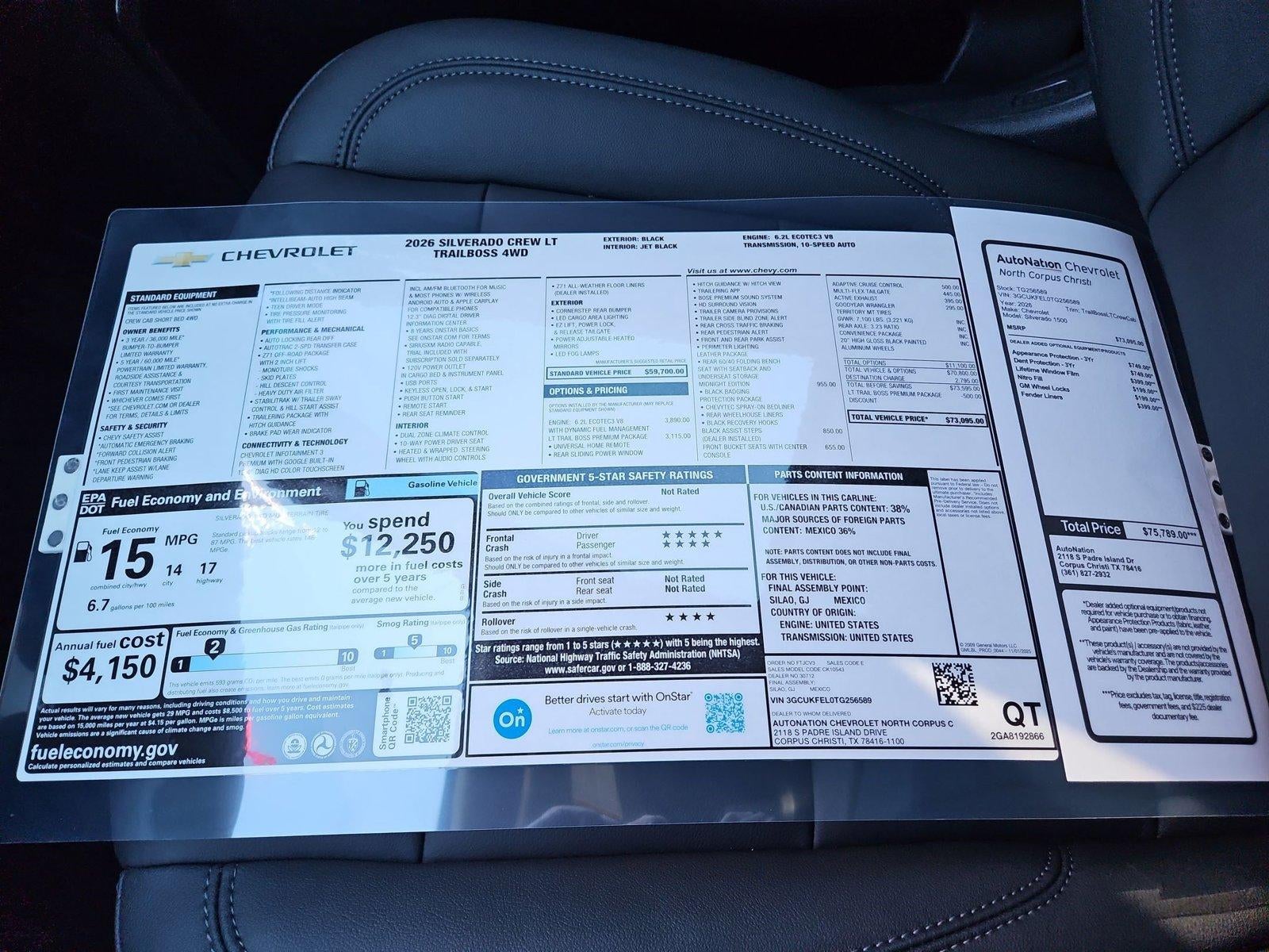 2026 Chevrolet Silverado 1500 LT Trail Boss