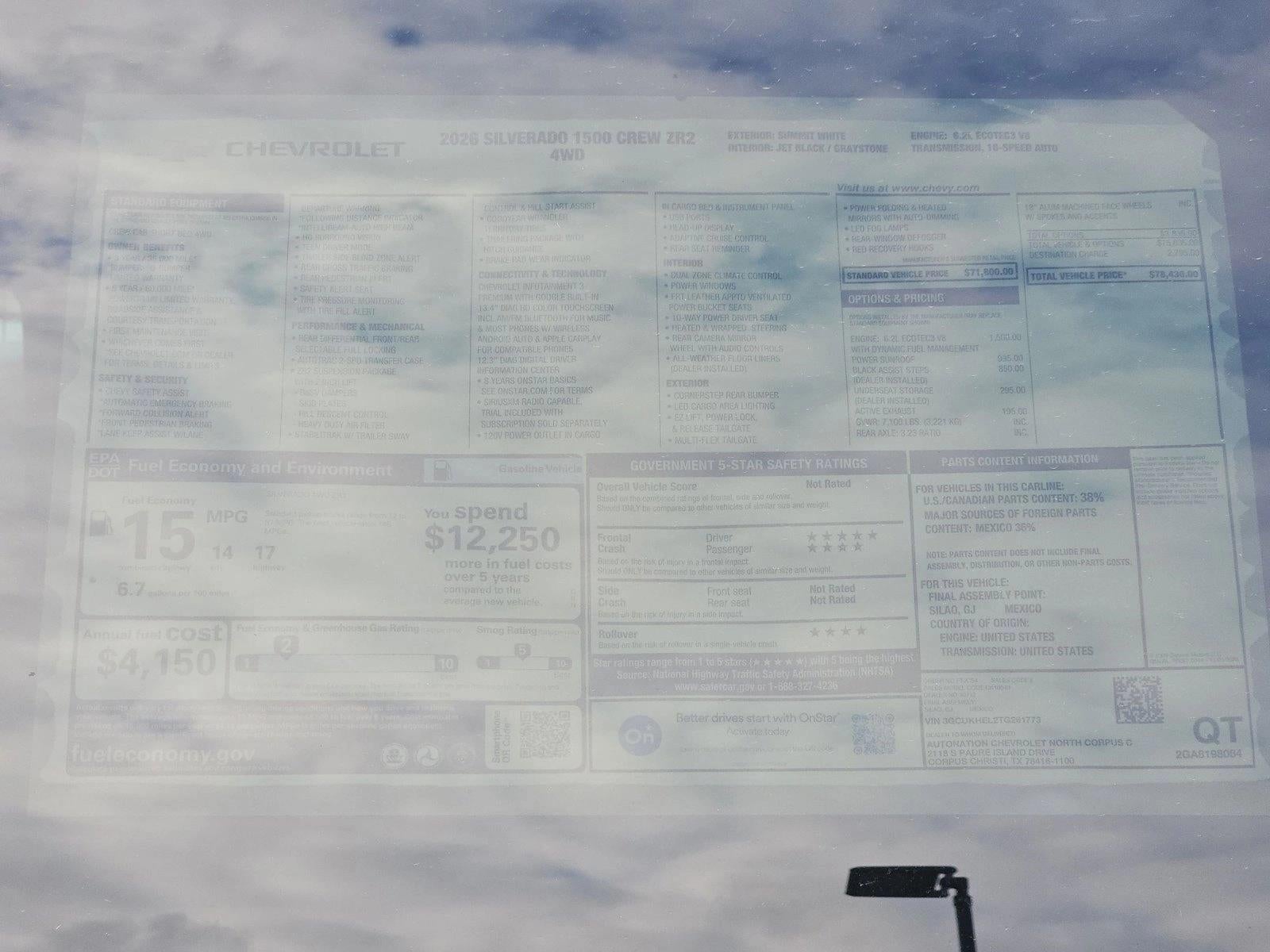 2026 Chevrolet Silverado 1500 ZR2