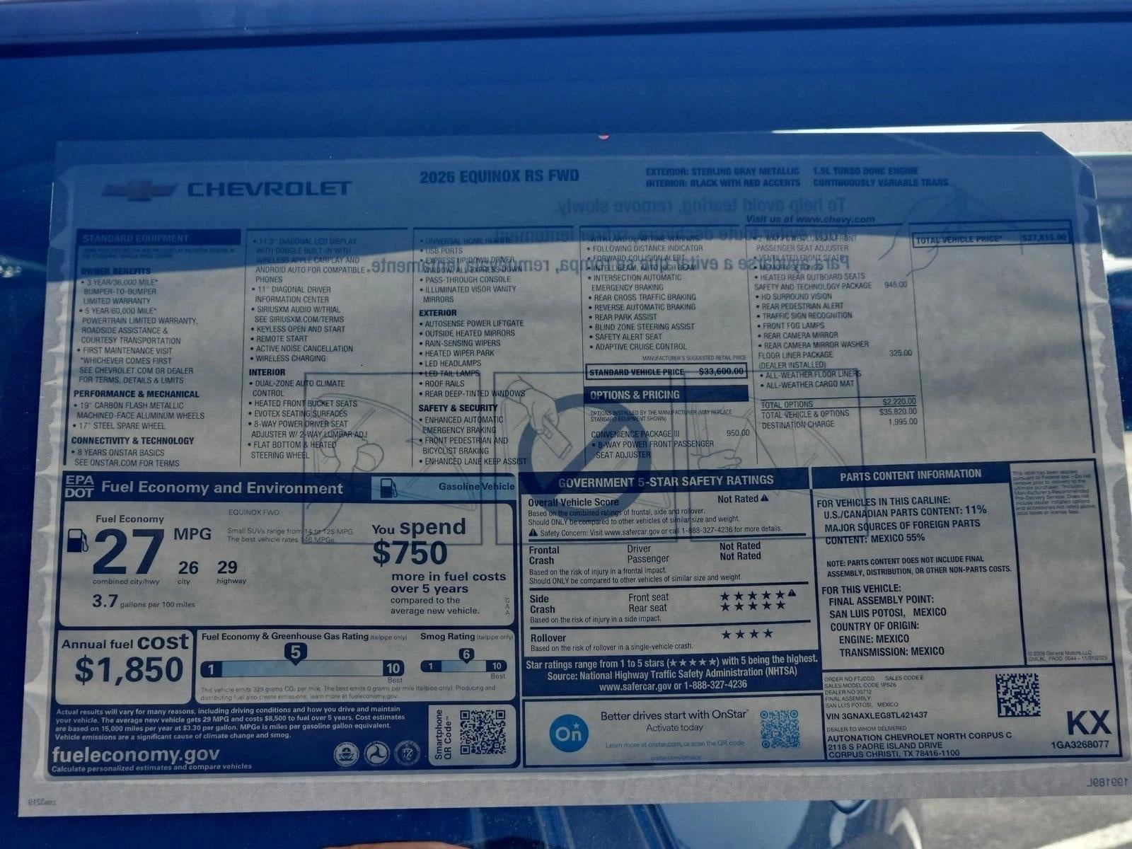 2026 Chevrolet Equinox RS