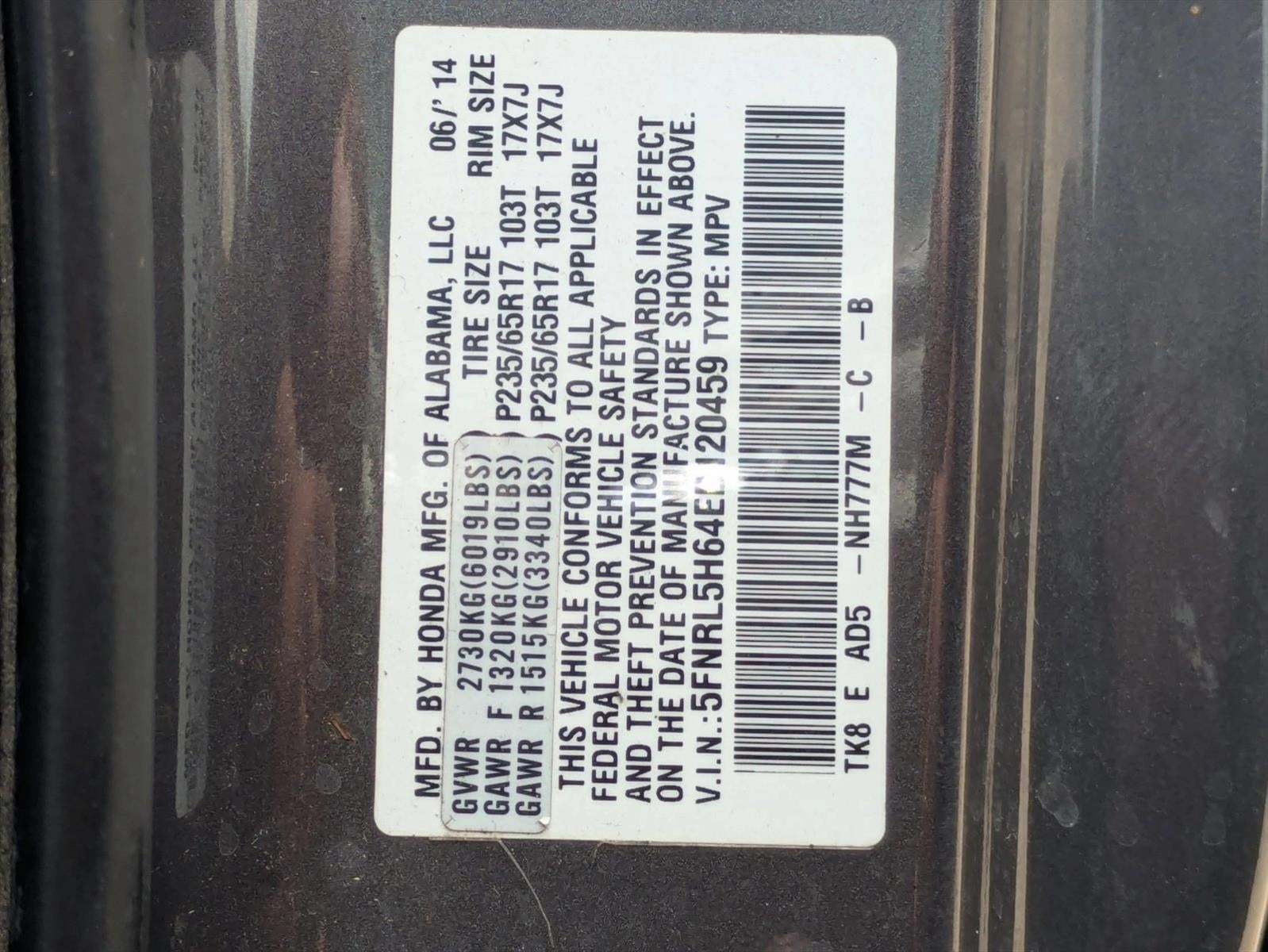 2014 Honda Odyssey EX-L