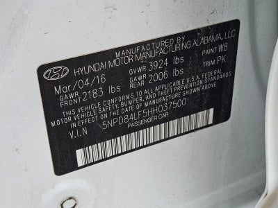 2017 Hyundai Elantra SE