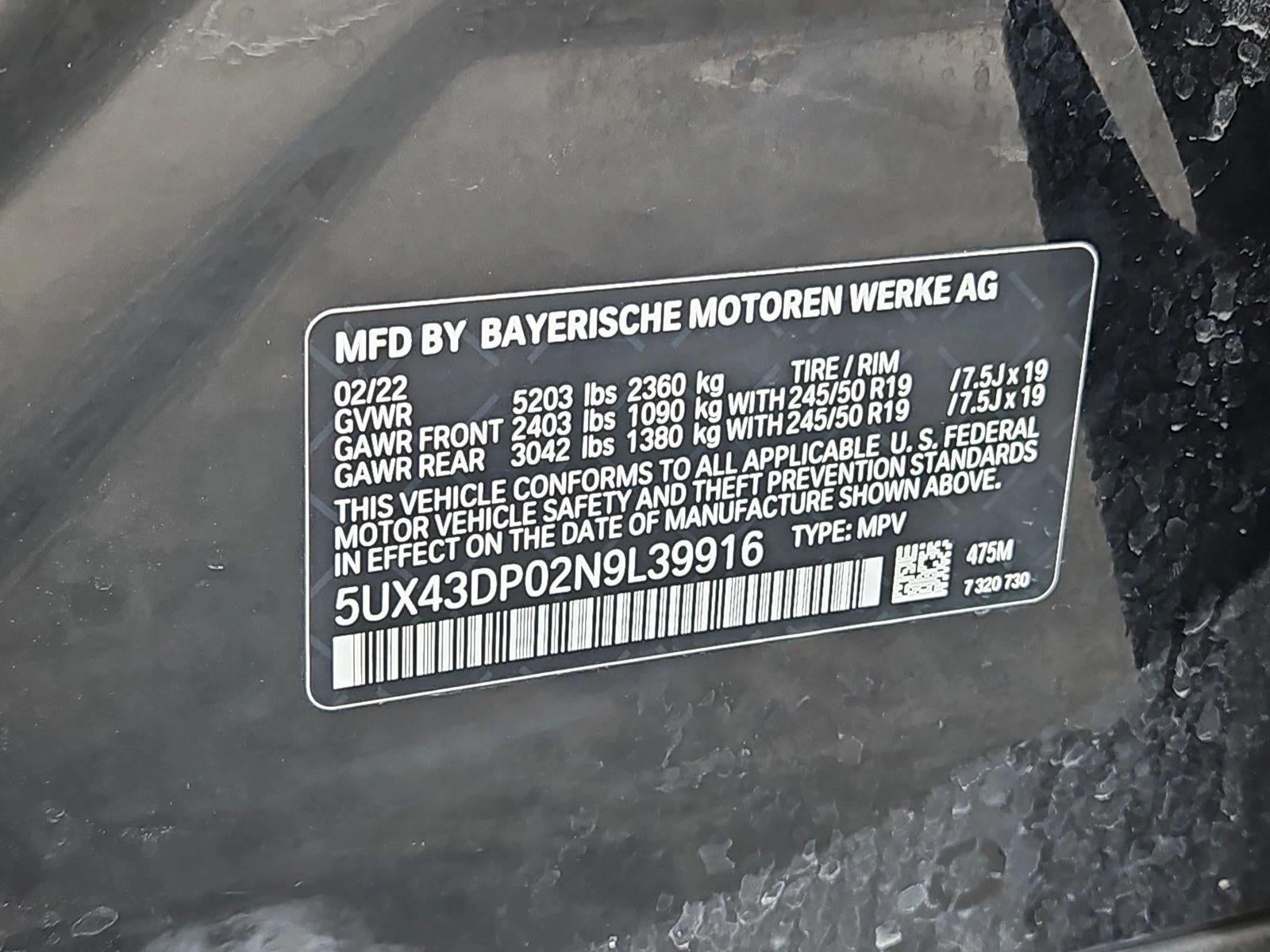 2022 BMW X3 sDrive30i