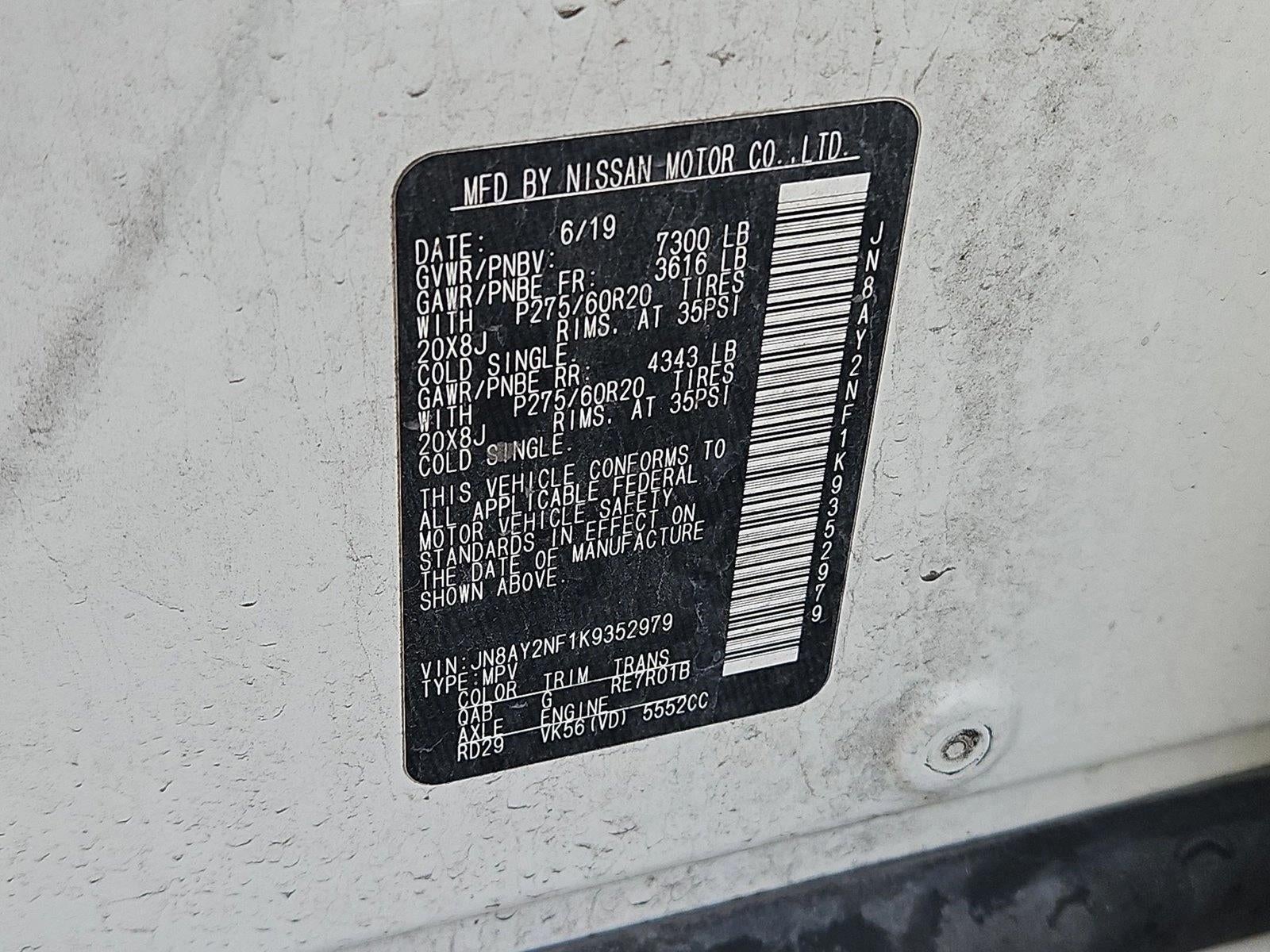 2019 Nissan Armada Platinum