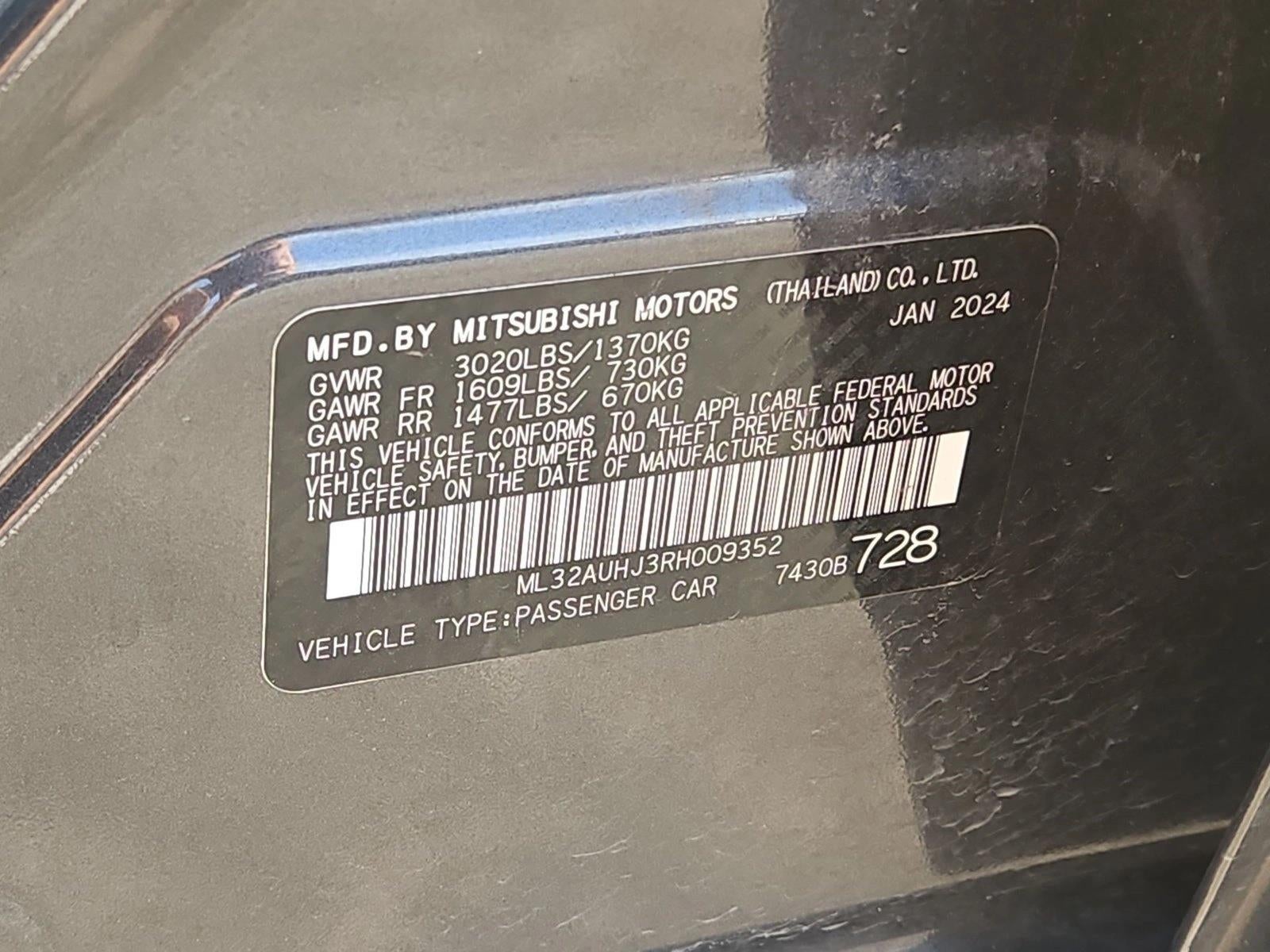 2024 Mitsubishi Mirage ES