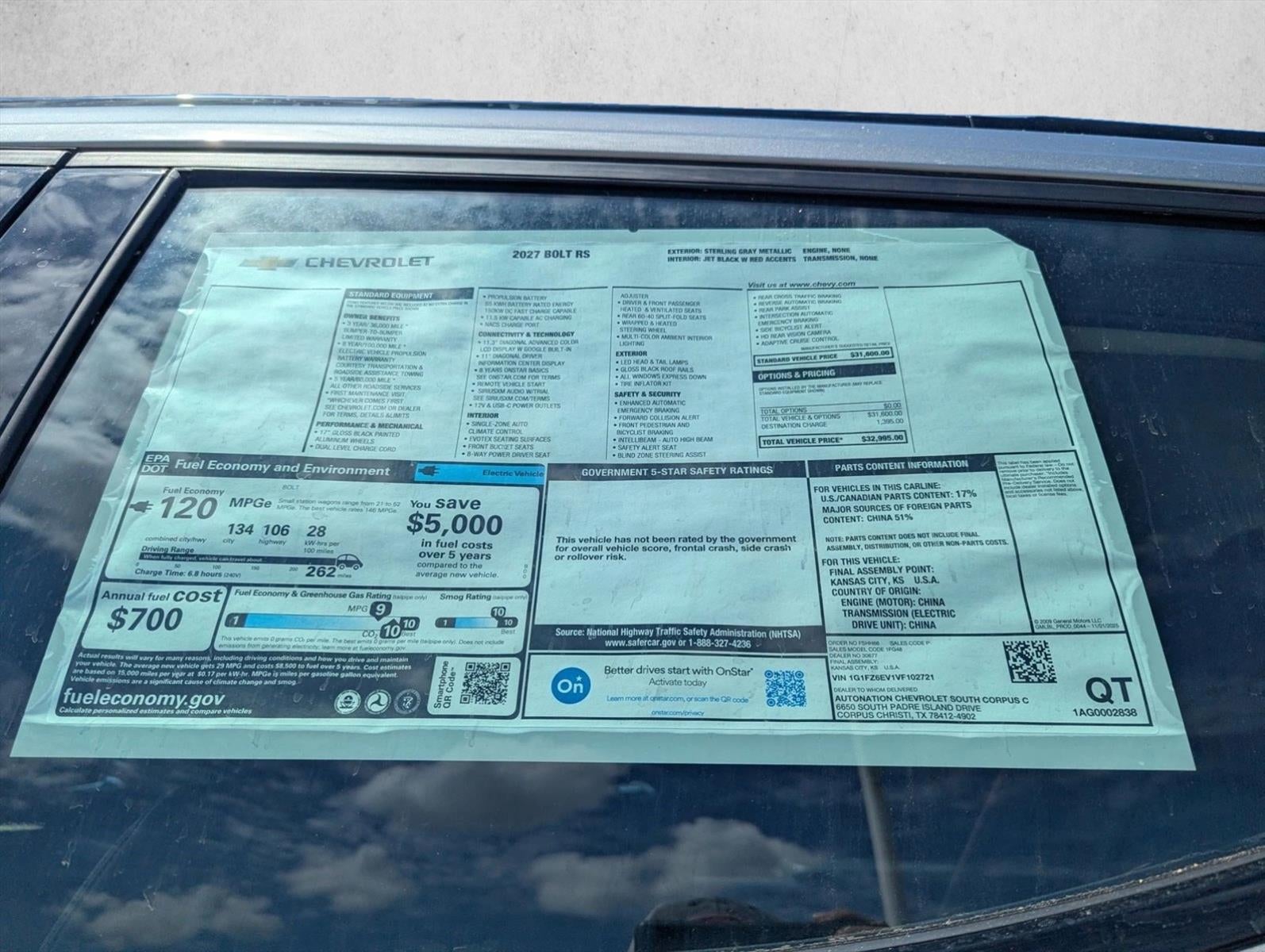 2027 Chevrolet Bolt RS