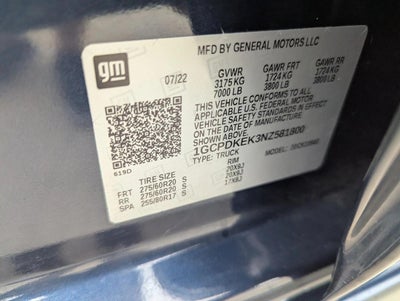 2022 Chevrolet Silverado 1500 LT (2FL)