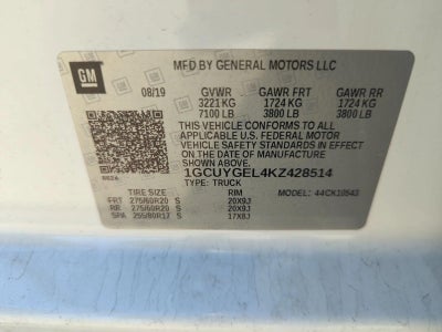 2019 Chevrolet Silverado 1500 LTZ